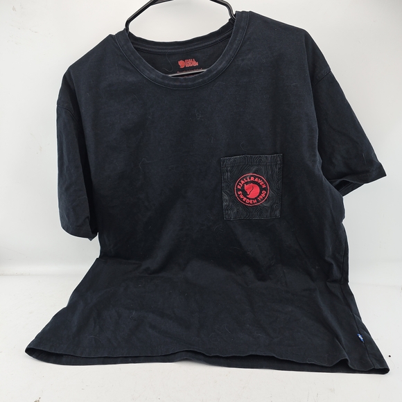 Fjallraven Other - Fjallraven Black T-Shirt with Red Logo Pocket